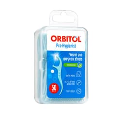 אורביטול חוט דנטלי+ קיסם 50 יחידות