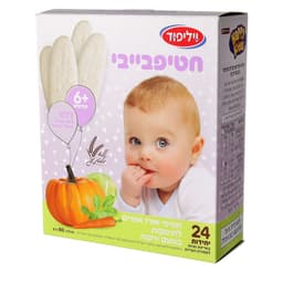 חטיף אורז אפוי טעם ירקות לתינוקות 50 גרם