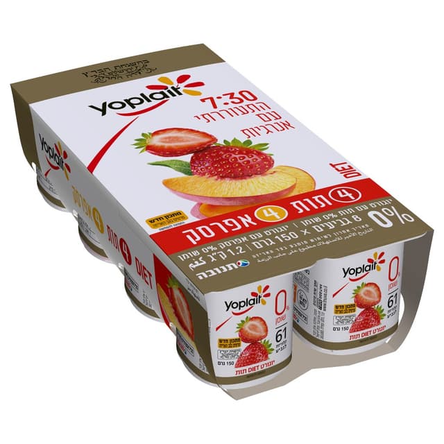 מאגדת דיאט יופלה שכבת תות אפרסק 1200 גרם