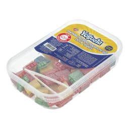 יוגטה - קוביות חמוצות מסוכרות בטעם פירות 220 גרם