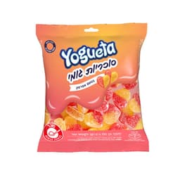 יוגטה גומי לב אפרסק