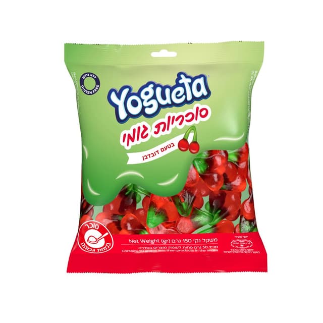 יוגטה גומי דובדבן מבריק 150 גרם