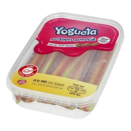 יוגטה - שטיחים חמוצים מסוכרים בטעם תותי פרוטי 220 גר'