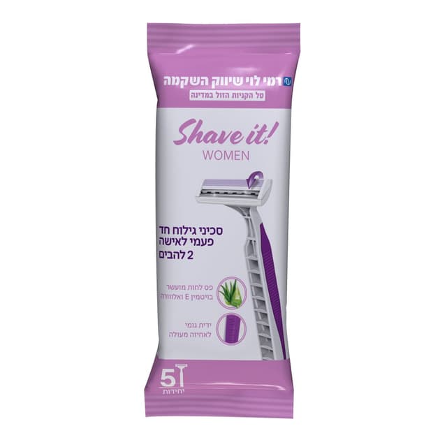 סכיני גילוח לאישה 5י