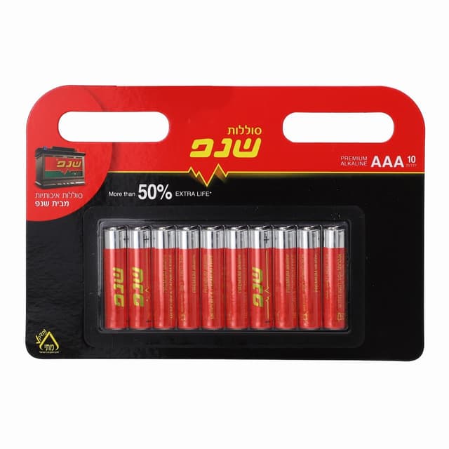 סוללות AAA שנפ 10 יחידות