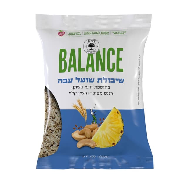 קוואקר עבה בתוספת זרעי פשתן אננס וקשיו