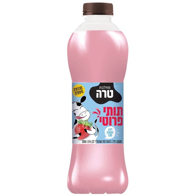 משקה חלב תותי פרוטי 1 לי
