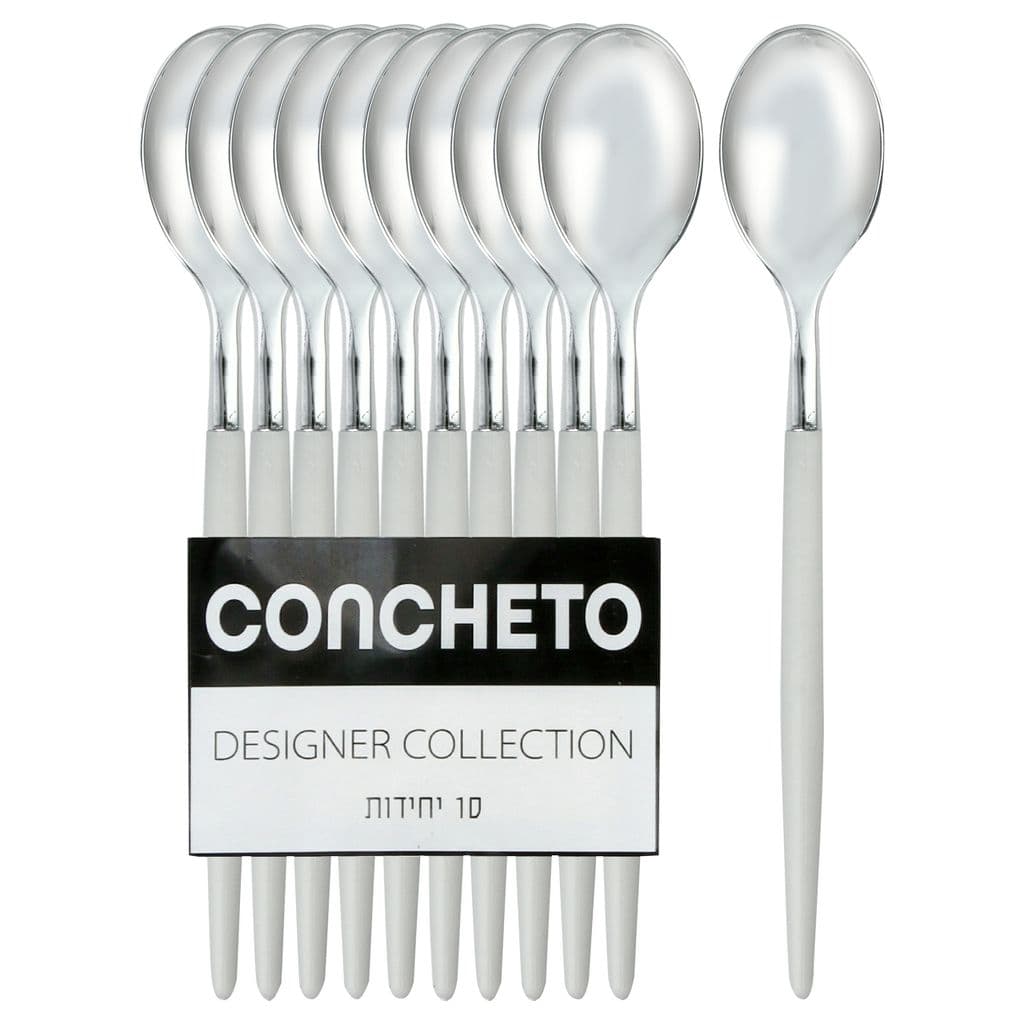 כף (10יח') לבן כסף