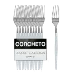 מזלג נצנץ כסף 10יח