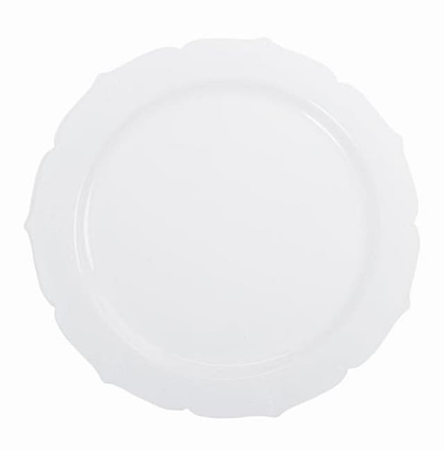 טוסקנה צלחת 10' לבן