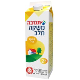 חלב על   הבוקר}תנובה{1ל 2% שומן