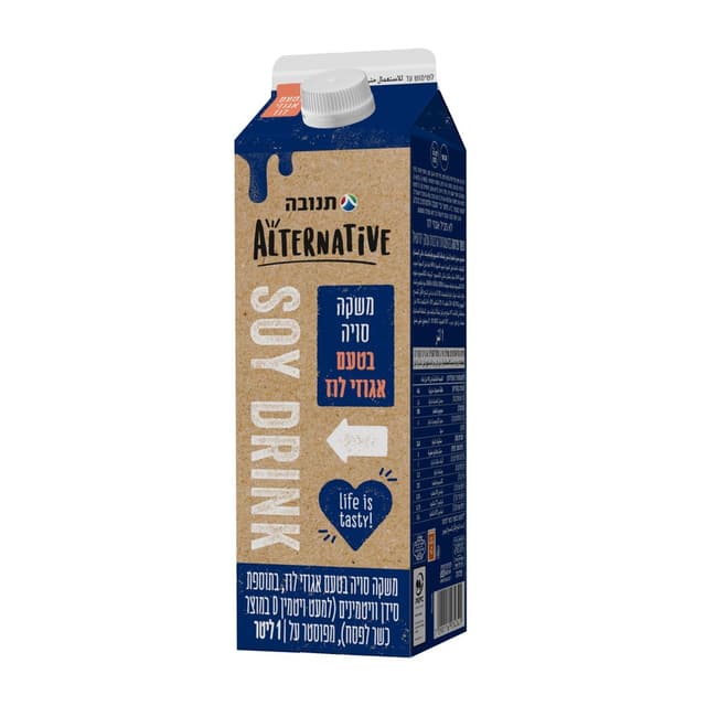 משקה סויה בטעם אגוזי לוז 1ל