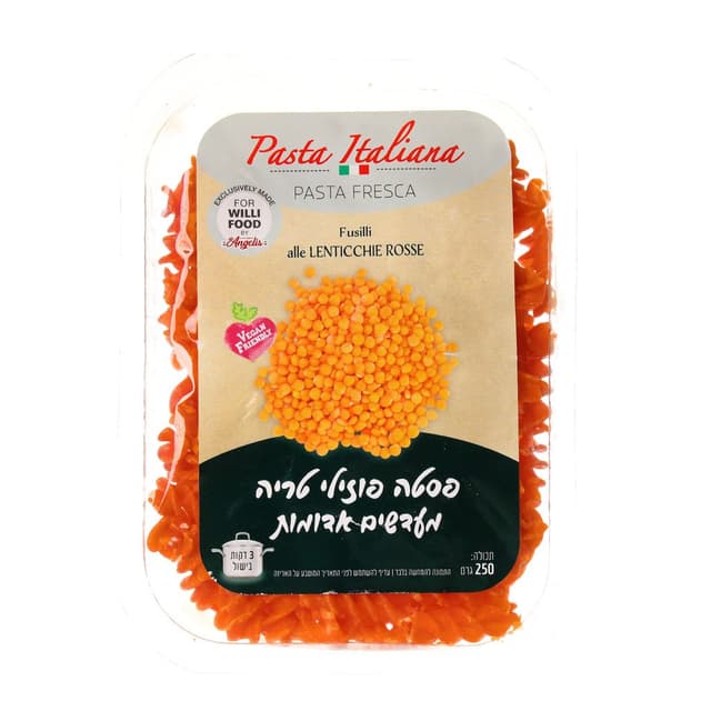פסטה מעדשים אדומות 2
