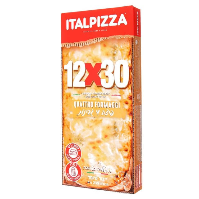 פיצה 4 גבינות 235 גרם ITALPIZZA