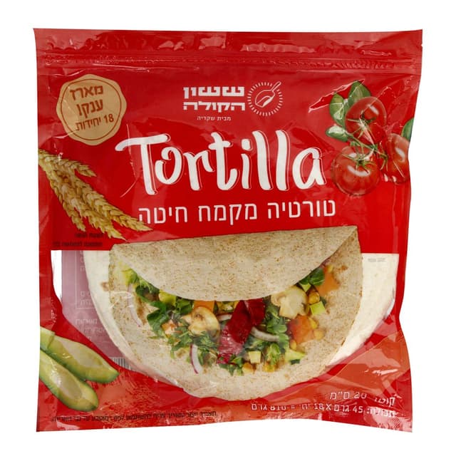 טורטיה 810גר 18 יח