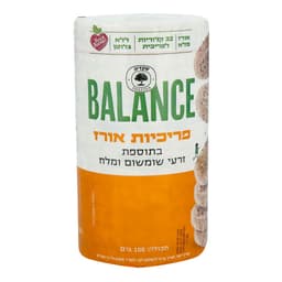 פריכיות אורז שומשום ומלח 100גר