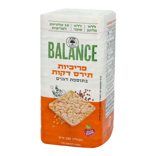 פריכיות תירס  דגנים 100גר