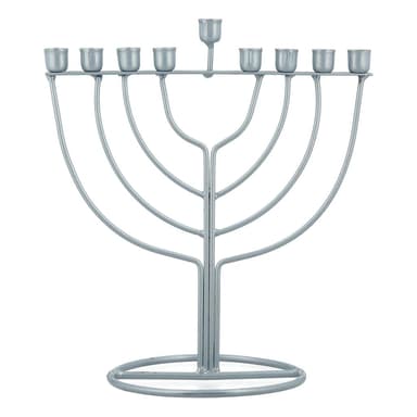 חנוכייה מתכת צבעונית