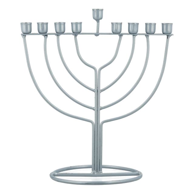 חנוכייה מתכת צבעונית