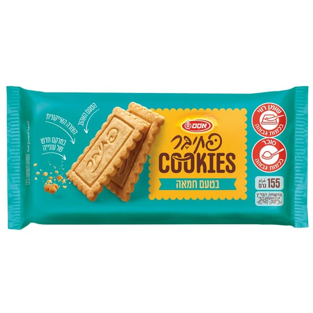 אוסם - קוקיז פתי בר בטעם חמאה 155 גרם