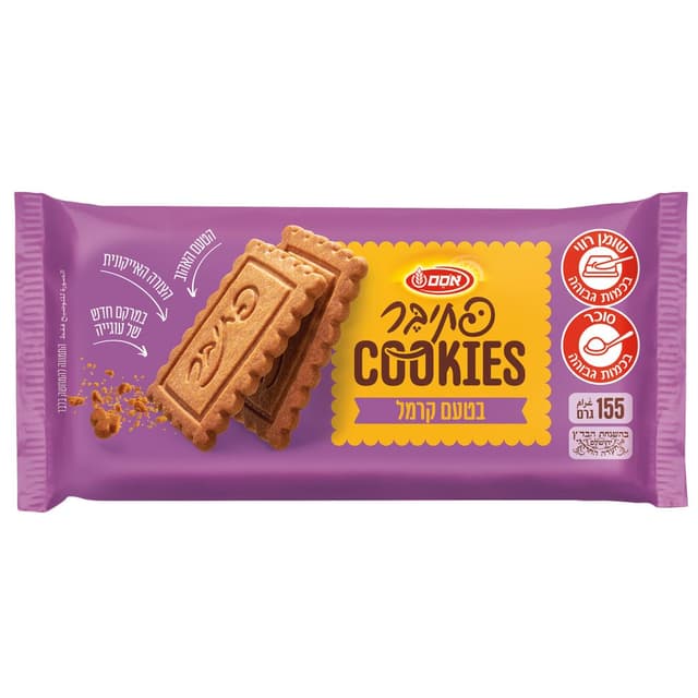 אוסם - קוקיז פתי בר בטעם קרמל 155 גרם