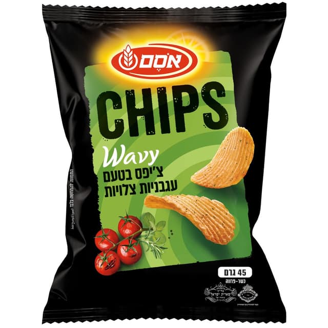 צ`יפס גלי עגבניות צלויות 45ג