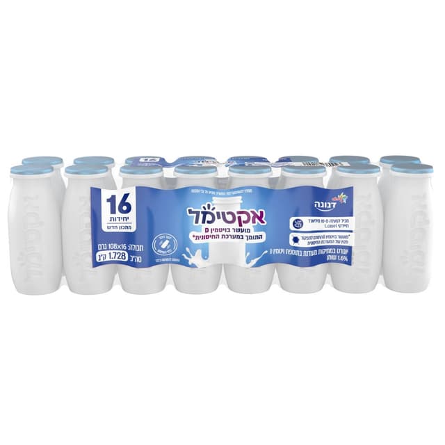 מארז אקטימל לבן דנונה (108x16 גר`)