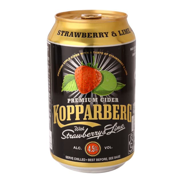 קופרברג סיידר תות ליים 4.5% 330 מל פחית