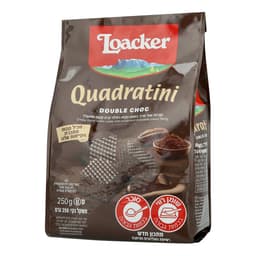 וופל קואדרטיני דאבל שוקולד 250 גר