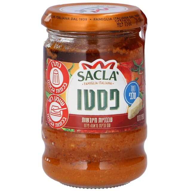 פסטו עגבניות+גבינה190גרם