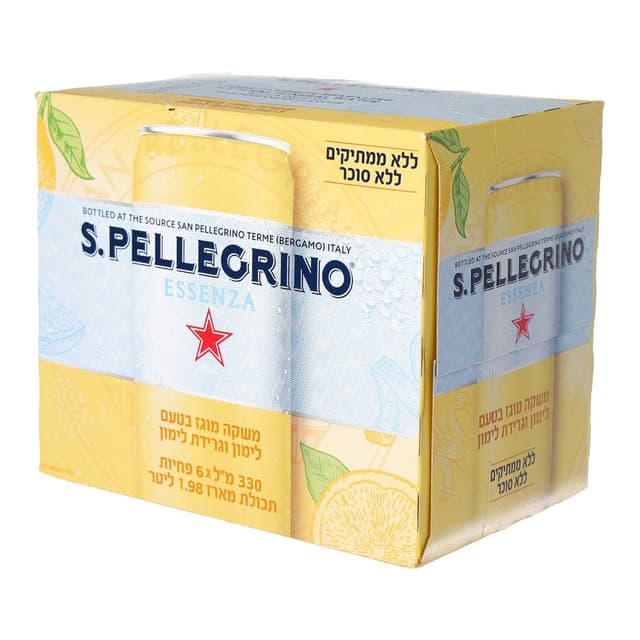 שישיית סן פלגרינו אסנזה לימון  330 מ"ל