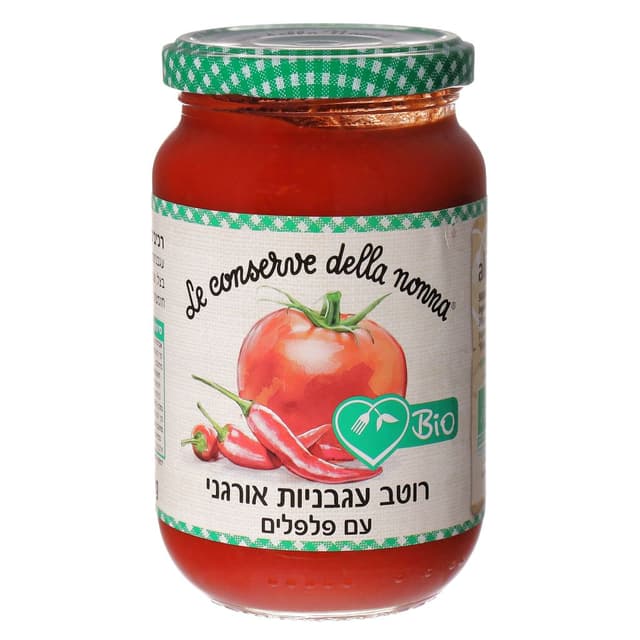 רוטב עגבניות אורגני עם פלפלים 350 גרם