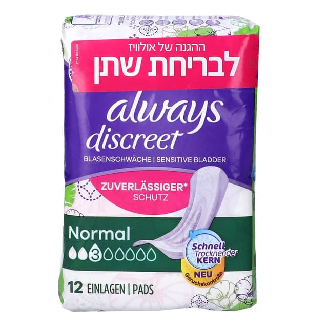 דיסקריט תחבושות נורמל 12