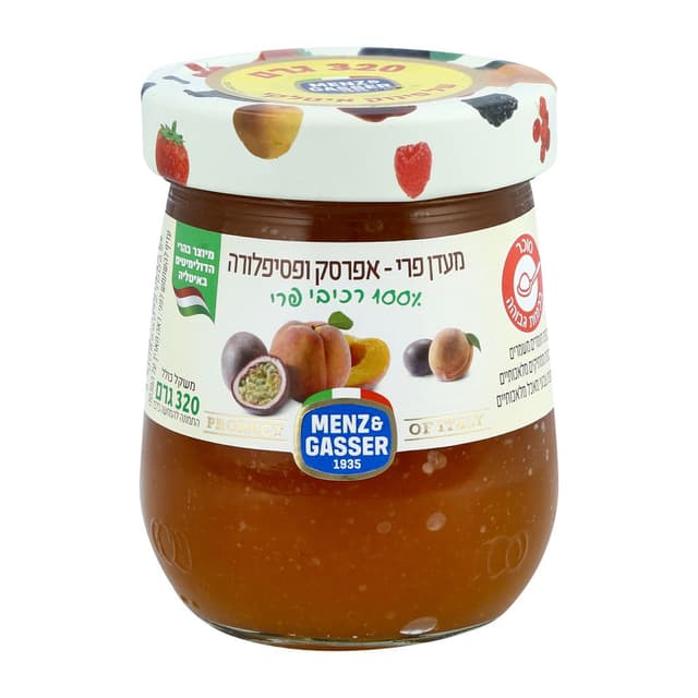 מעדן מנץ אנד גאססר אפרסק פסיפלורה 320 גר
