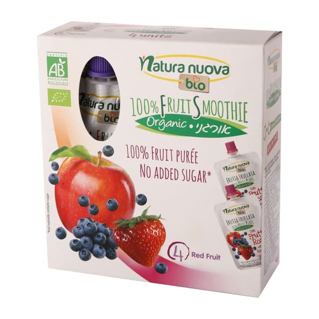 סמוזי מעורב תפוח/פירות רביעיה 400 גר