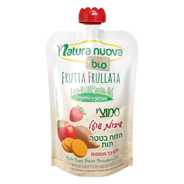 סמוזי שיבולת שועל תפוח בטטה תות נטורה נו