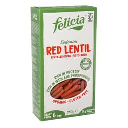 פליסיה פסטה סדניני עדשים אורגני 250 גרם