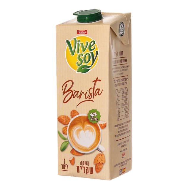 ויוה סוי שקדים קרטונית 1ל