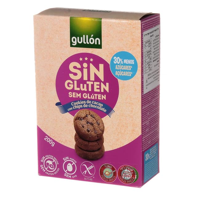 גולון - עוגיות שוקוצ'יפס ללא גלוטן 200 גרם
