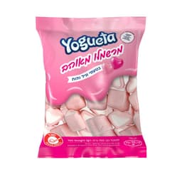 יוגטה - מרשמלו בטעמי תות שדה בצורת לבבות 150 גרם