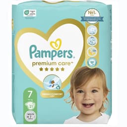 פמפרס פרימיום חיתולים שלב 7 21 יח