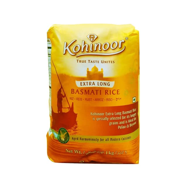 אורז בסמטי ארוך קוהינור 1 ק"ג