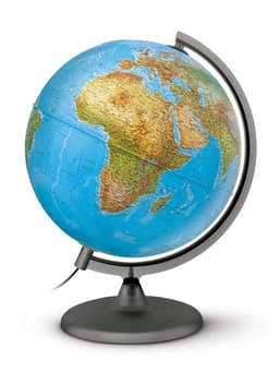 גלובוס פיזי/מדיני בעברית מאיר - 25 ס"מ