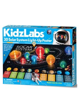 פוסטר מערכת השמש - מוארת בתלת מימד (4M)