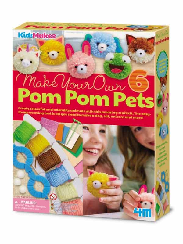 פונפונים בצורת חיות מחמד