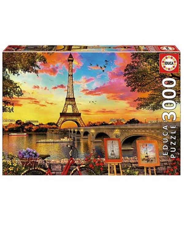 פאזל האייפל בשקיעה (3000 חלקים)