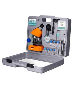 מיקרוסקופ ברסר לילדים ונוער 40X-640X במזוודה