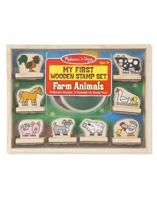 סט החותמות הראשון שלי חיות חווה - מליסה ודאג
