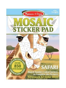 חוברת מדבקות מוזאיקה ספארי - מליסה ודאג