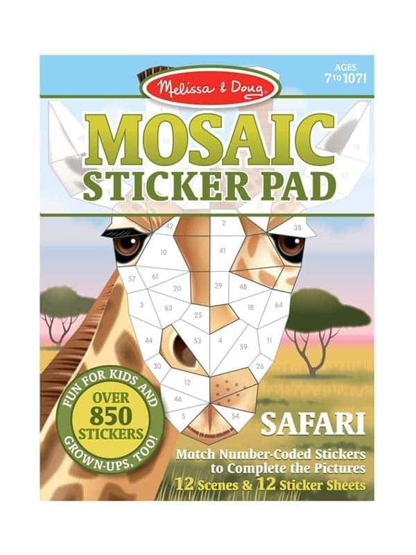 חוברת מדבקות מוזאיקה ספארי - מליסה ודאג